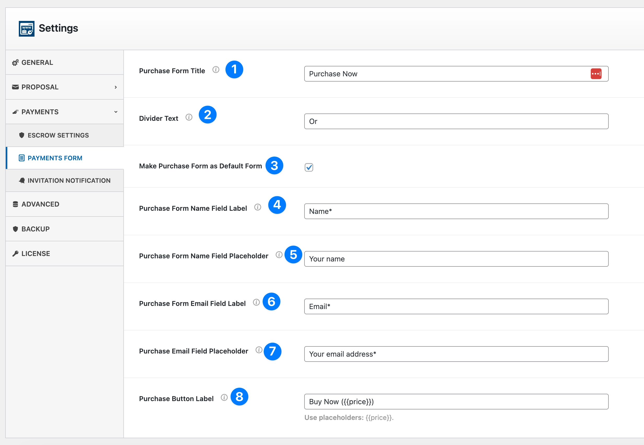 Domain For Sale Payments Form