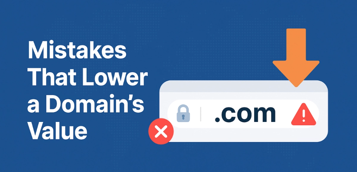 mistakes that lower domain value