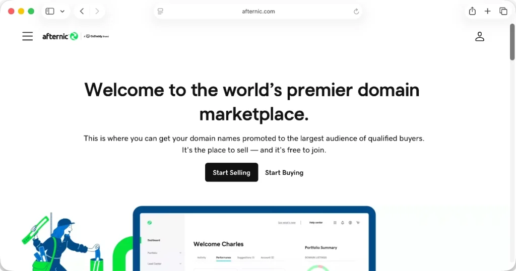 Afternic domain marketplaces