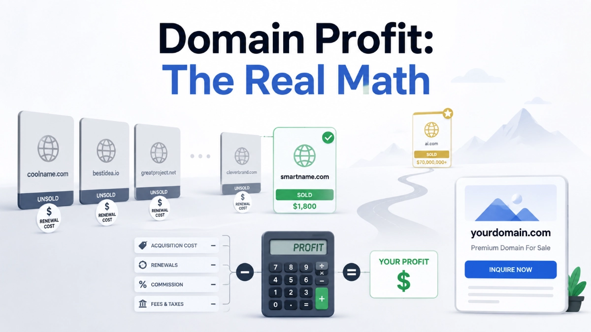 How Much Can You Actually Make Selling Domains? (Real Data)